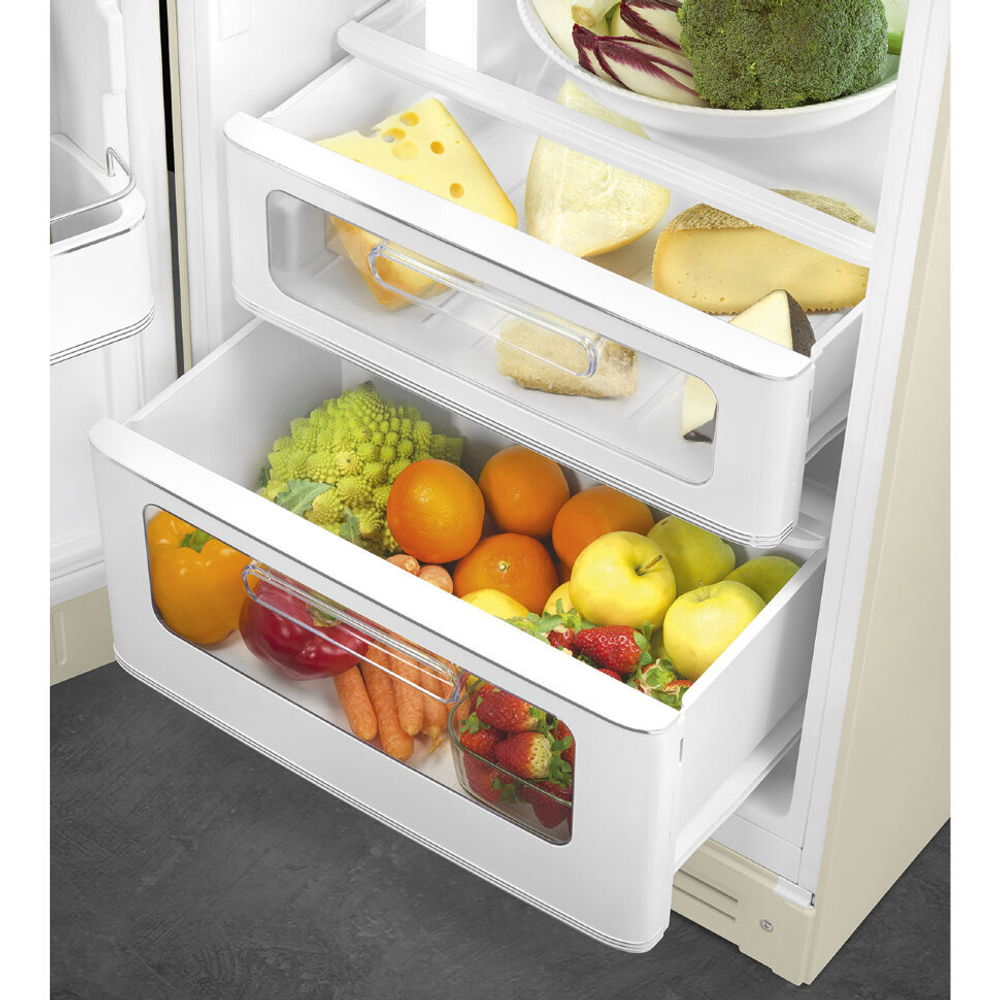 Отдельностоящий двухдверный холодильник Smeg FAB30LCR5