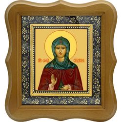 София (в миру Соломония) Суздальская Преподобная. Икона на холсте.