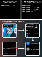Дизайнерский чехол из пластика для SAMSUNG GALAXY S21 FE с усиленной защитой камеры и глянцем