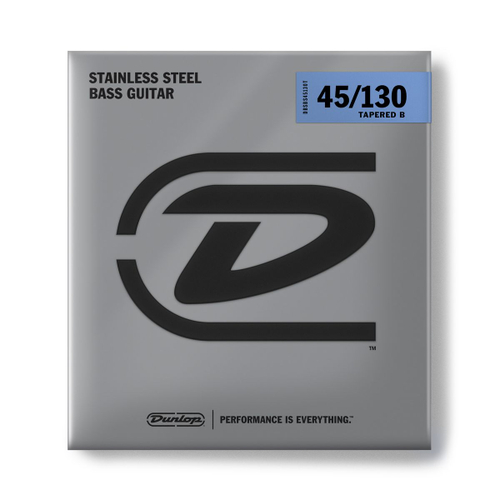 Dunlop DBSBS45130T Super Bright Steel струны для 5 стр. бас-гитары, сталь, 45-130, Tapered