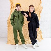 Комбинезон c капюшоном унисекс "KHAKI" подростковый