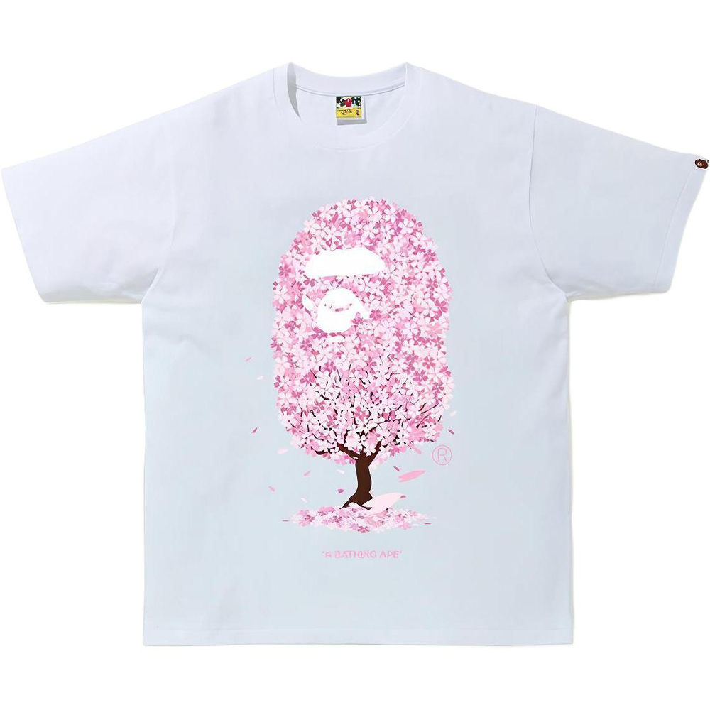 A Bathing Ape Sakura Tee Ss24 белый