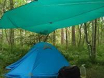 Тент  Tramp lite  4,4x4,4 со стойками, артикул TLT-034, цвет green ( Зеленый)