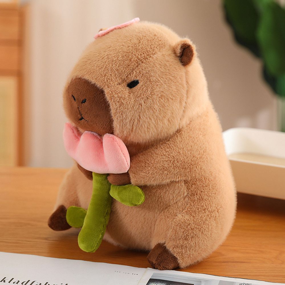 Мягкая игрушка "Capybara and Tulip"