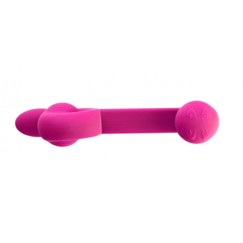 Вибромассажер для двойной стимуляции Snail Vibe розовый