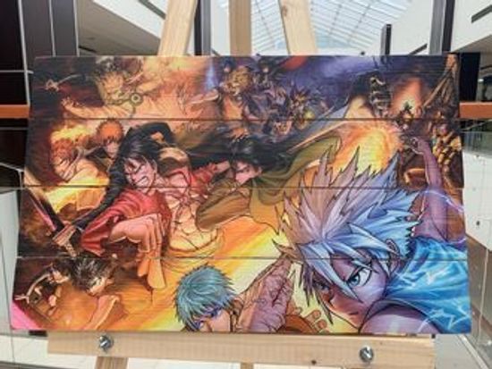 Картина на досках Anime Heroes (40x60 см)