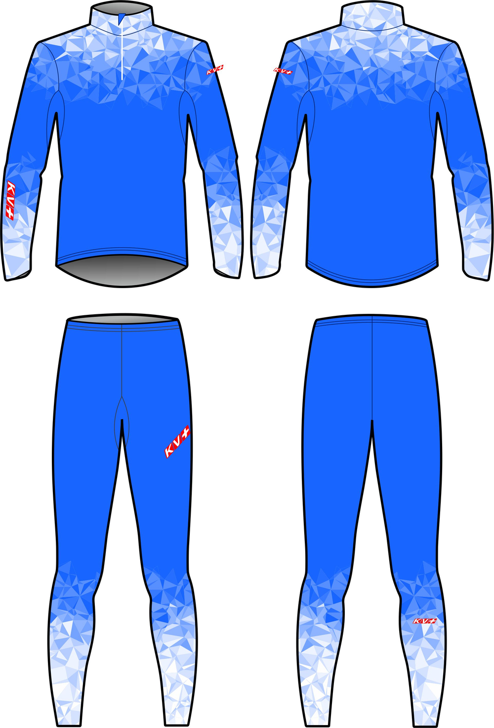 Гоночный комбинезон KV+ TORNADO, blue\white, детский 23V118.20J