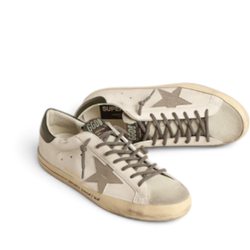 Men's Super Star LTD with croc-print star and green heel tab