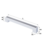 Конвектор напольный Royal Thermo STEP-80/130/1600-1-N-WT-LG-NA