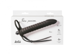 Lola games Pure Passion Rori Black - Вибронасадка для Двойного Проникновения