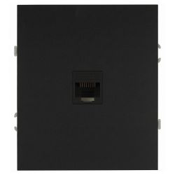 Розетка ЭРА Arktik 16-3107-05 информационная RJ45 антрацит | Эра Arktik