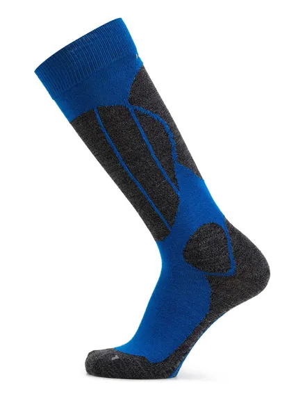 Термоноски мужские Norveg Sport Wool горнолыжные высокие 9SWSMRU-125, синий+антрацит