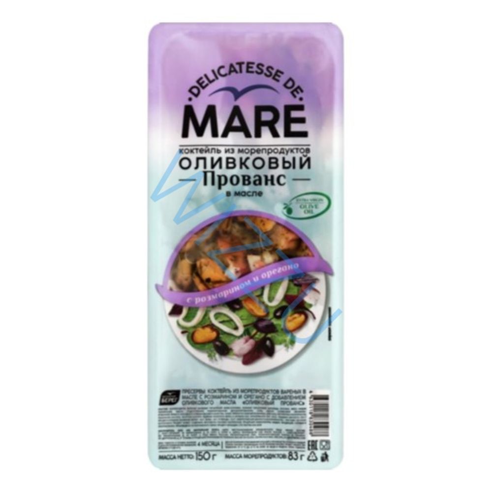Коктейль из морепродуктов MARE Оливковый Прованс 150гр