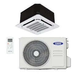 Кондиционер General Climate GC-4C12HRN2(c) / GU-U12H2 / Панель T-MBQ4-03E компактная кассетная сплит-система комплект