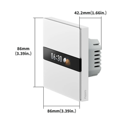 AQARA Умный настенный выключатель с дисплеем V1 EU, модель WS-K02D