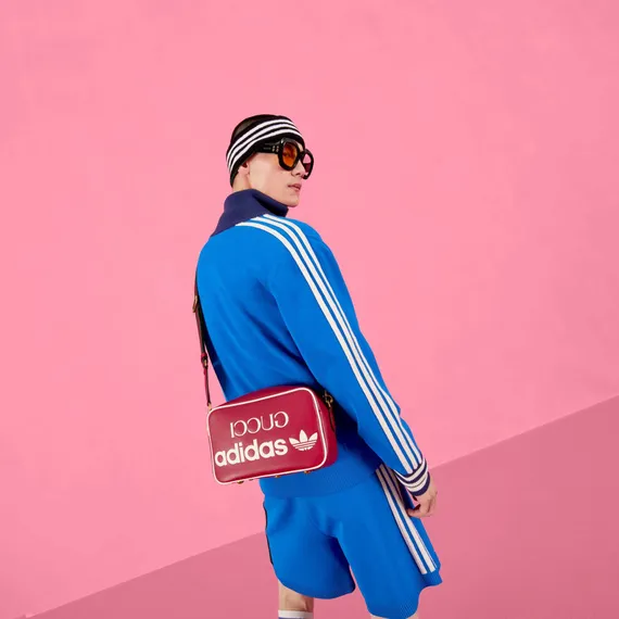 Маленькая сумка на плечо Adidas X Gucci красный