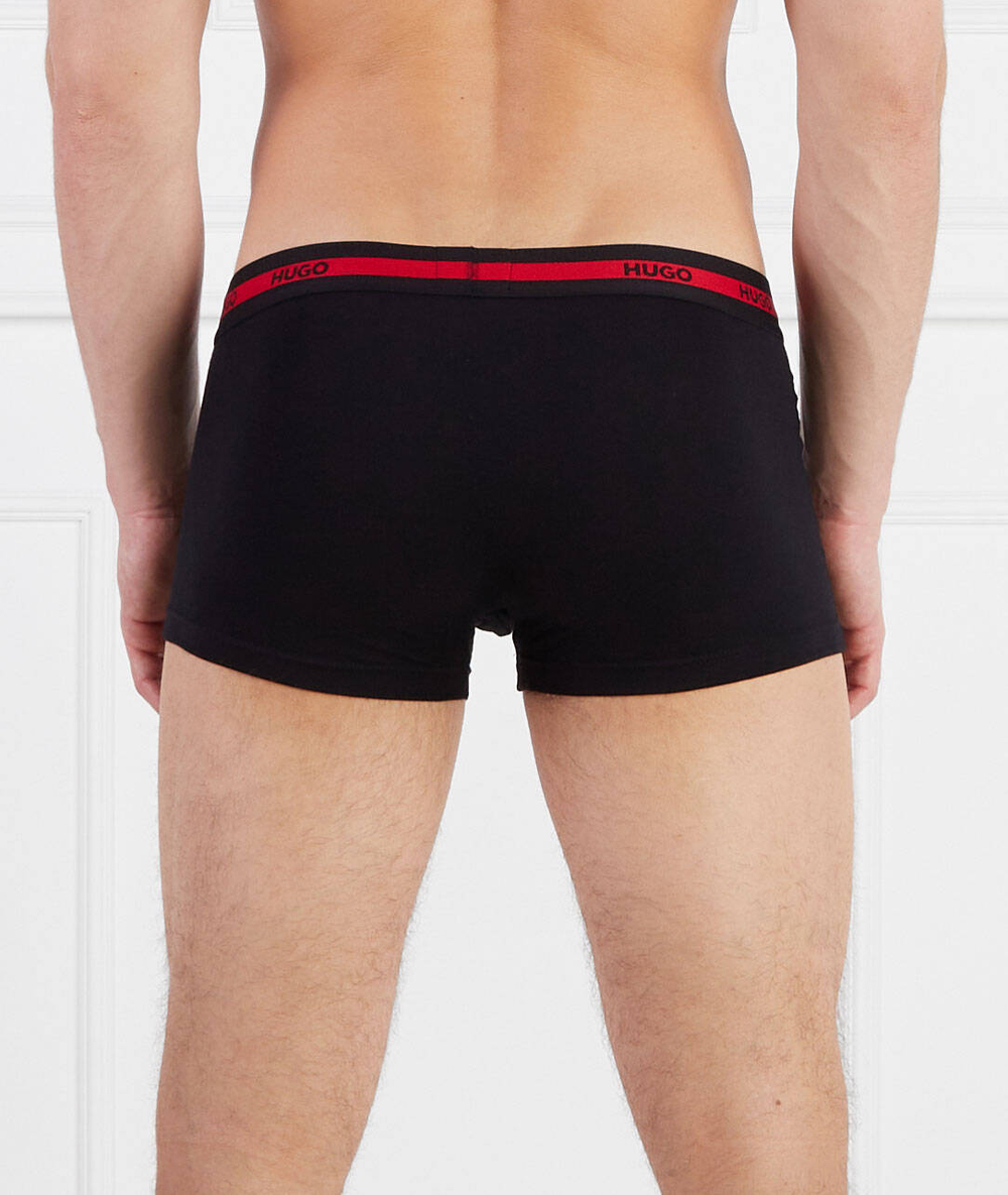 Трусики-боксеры 3шт. TRUNK TRIPLET PLANET Hugo Bodywear - черный(50492375)