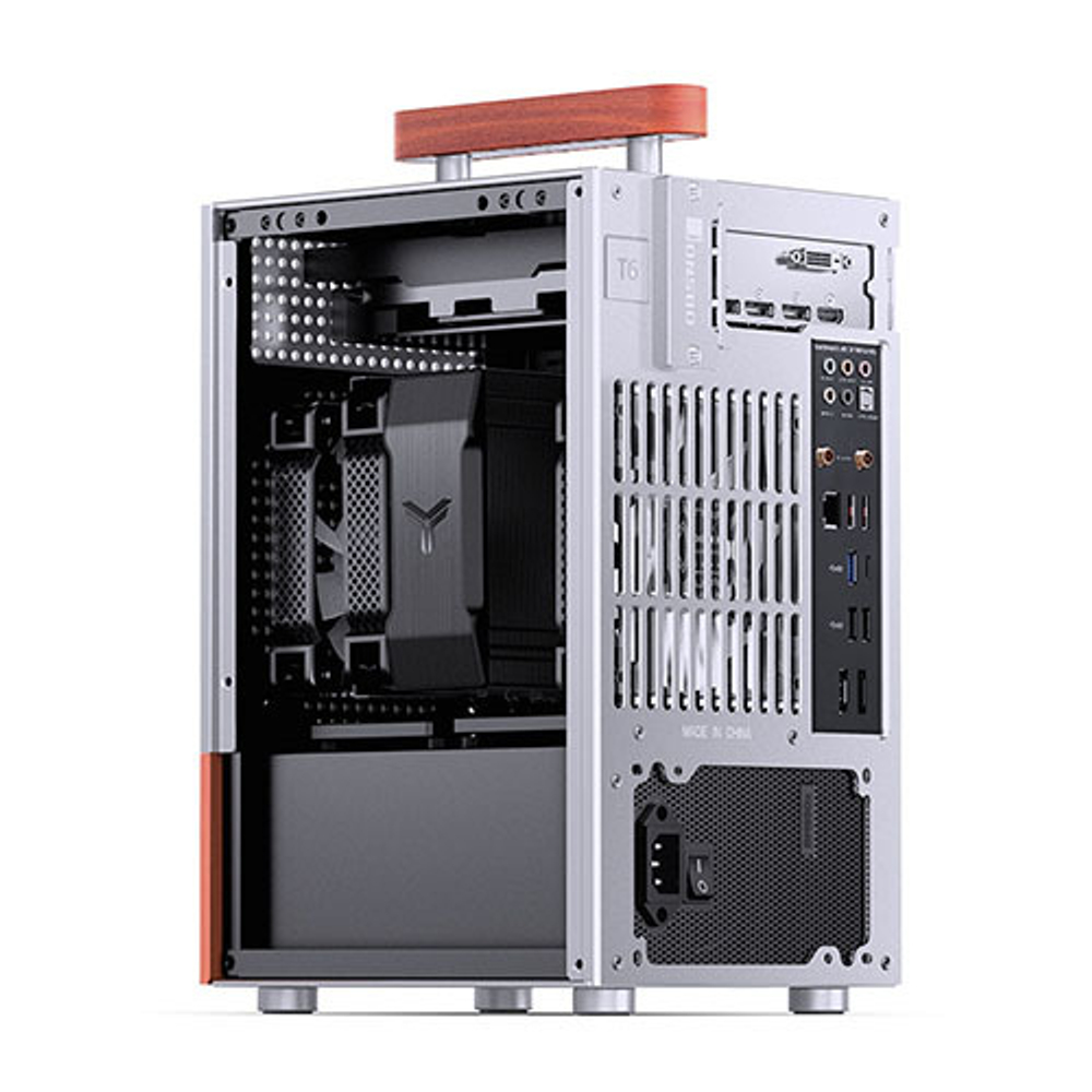 Корпус JONSBO T6, ITX, mini-ITX, серебро (без БП)