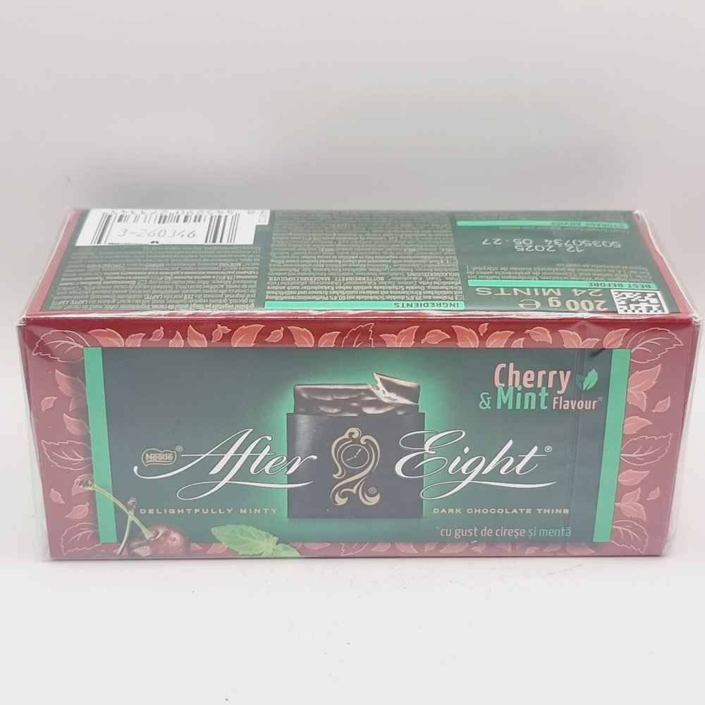 Шоколад порционный с начинкой Nestle AFTER EIGHT вишня 200 г