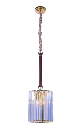 Люстра подвесная NewRgy 5797E/3A GOLD+CLEAR, 3×40 Вт, золотая и прозрачная