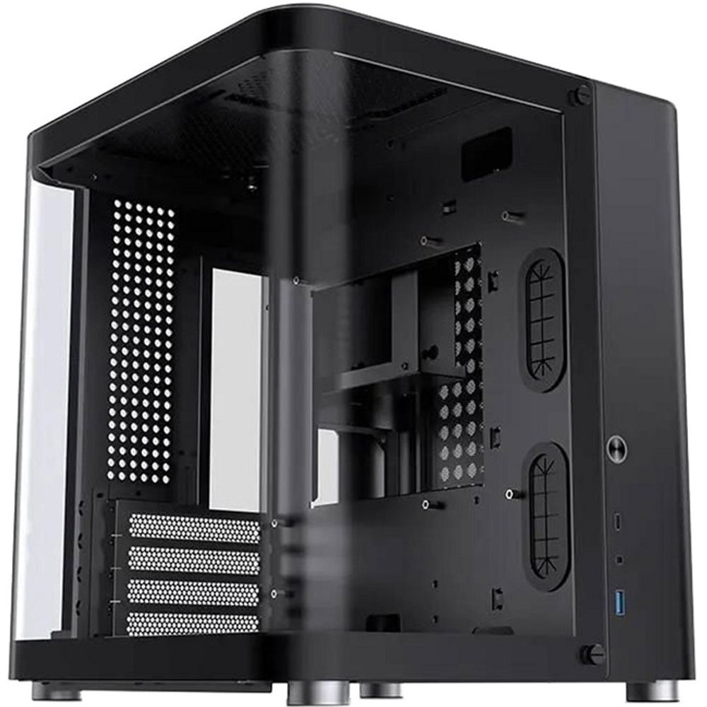 Корпус Mini-Tower JONSBO TK-1 2.0 TG, Micro-ATX, без Б.П, черный (TK-1 2.0 Black)
