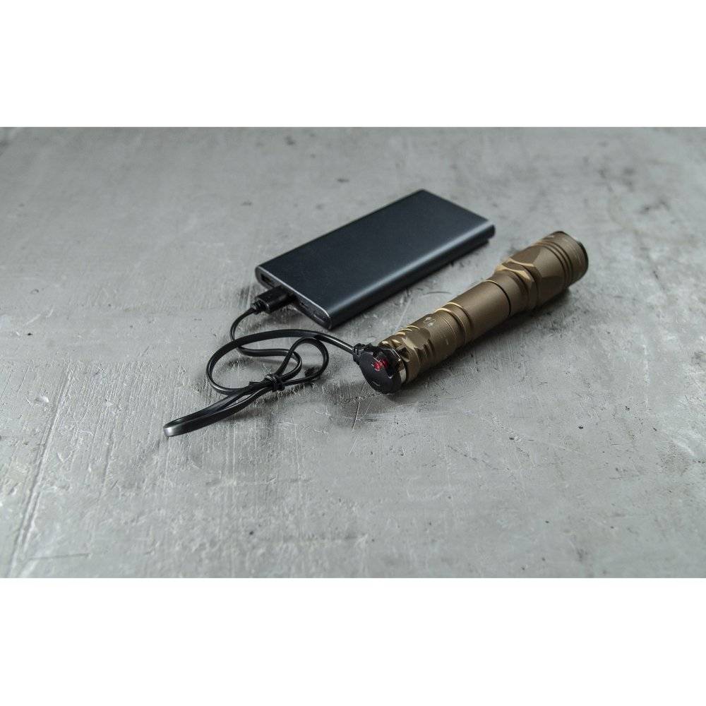 Фонарь тактический Armytek Dobermann Pro Magnet USB / XHP35.2 HI / Теплый /1400 лм  (SAND/TAN) (F07501WS)