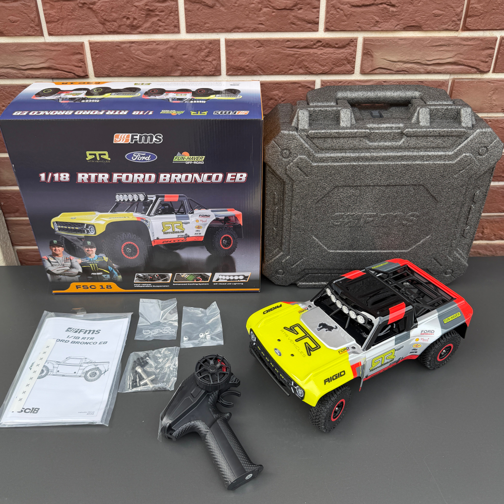 Шорткорс FMS 1:18 FSC18 Ford Bronco EB RTR Бесколлекторный