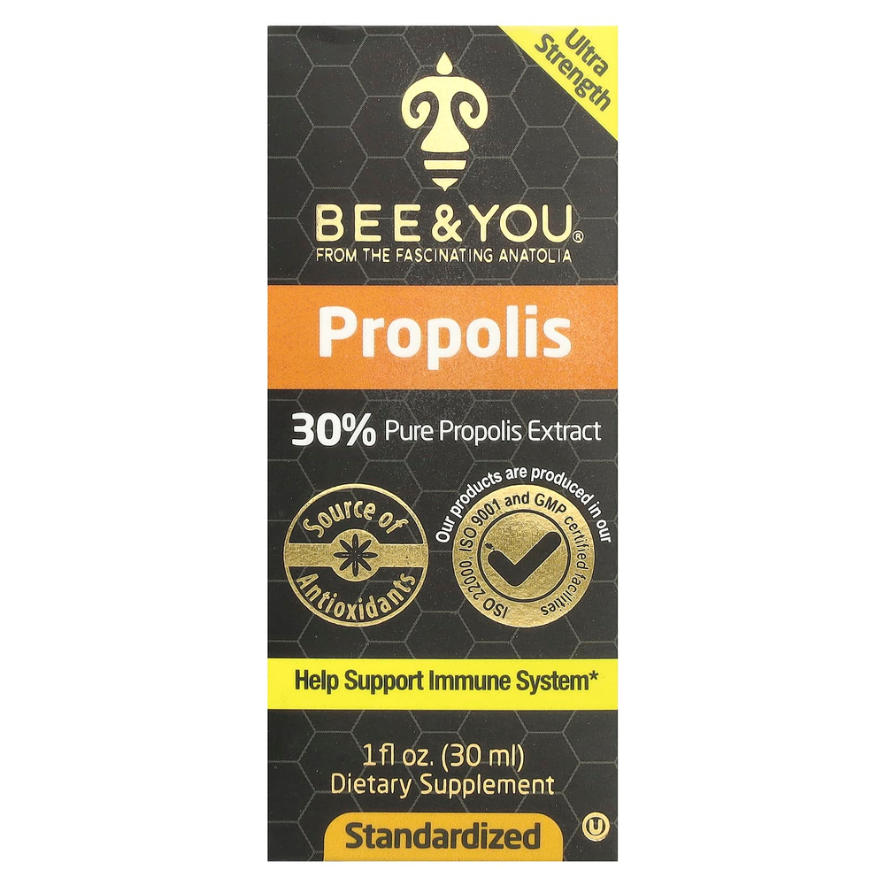 Bee & You, прополис, 30 мл (1 жидк. унция)