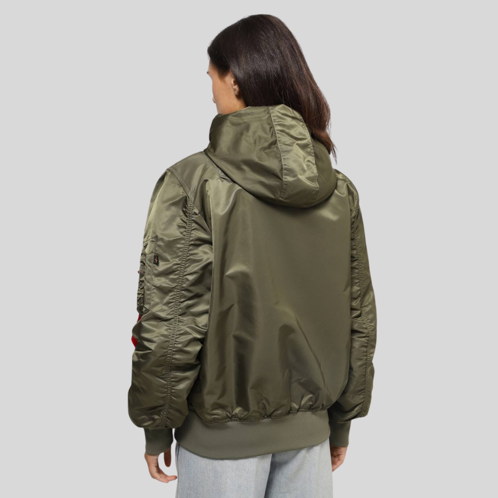Бомбер Alpha Industries L-2B Hooded Gen II Green (Зелёный)
