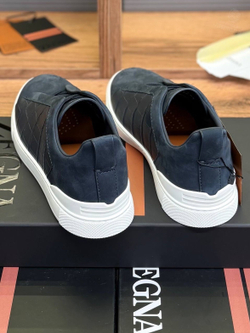 Кеды Zegna Triple Stitch с вставками кожи крокодила