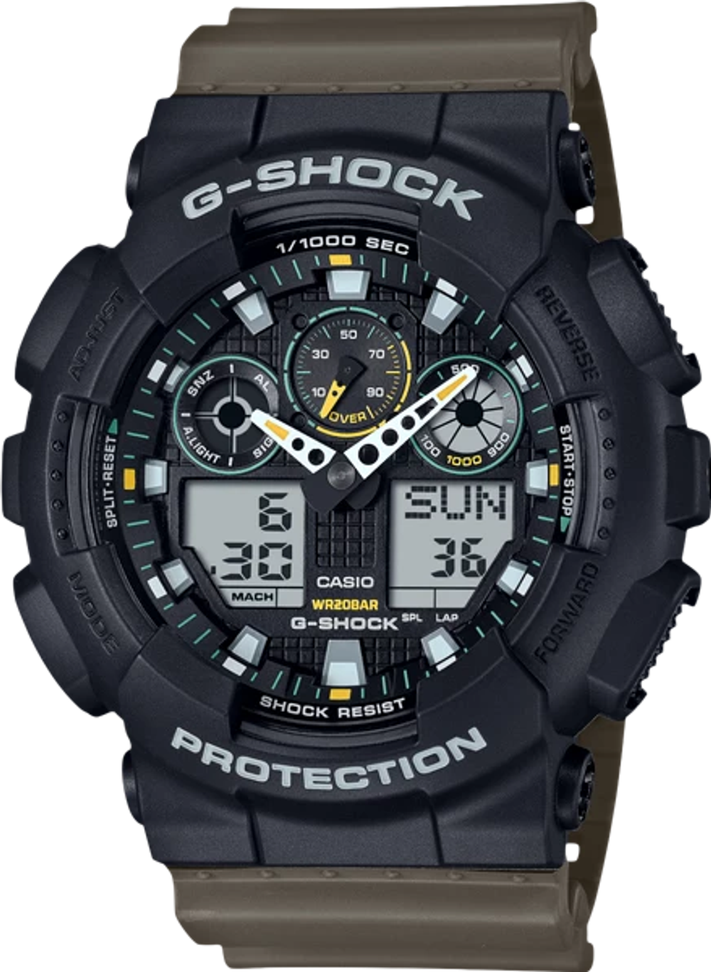 Часы Мужские Casio G-Shock GA-100TU-1A3