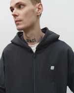 Zip-Up Hoodie Ragged LOGO Nine Iron