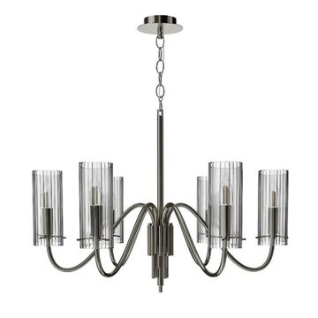 Подвесная люстра 6*E14 SL2005.103.06 никель/прозрачный Santori ST-Luce