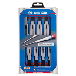 KING TONY (32218MR) Набор прецизионных отверток (SL) 8 предметов