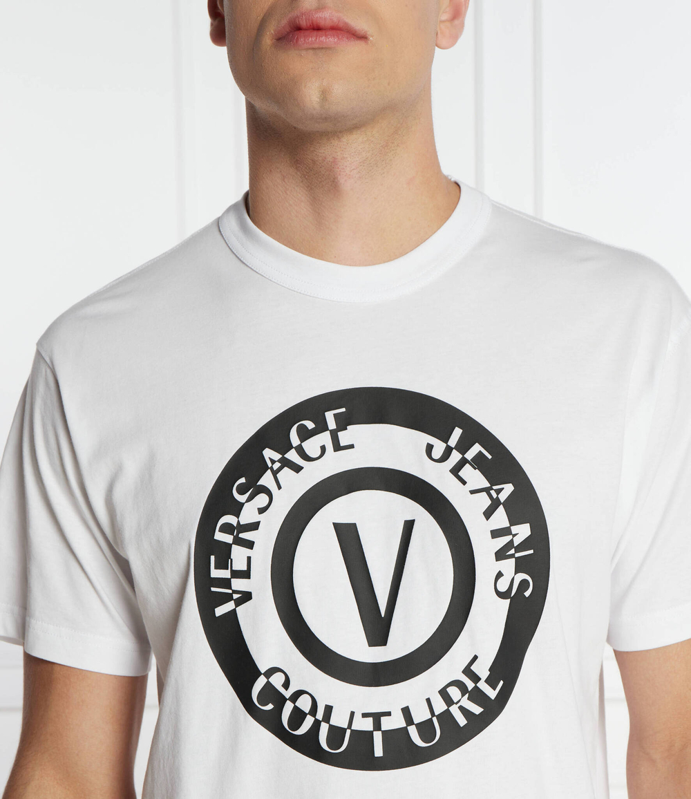 Футболка SERIGRAFICHE Versace Jeans Couture - белый(76GAHT06CJ00T)