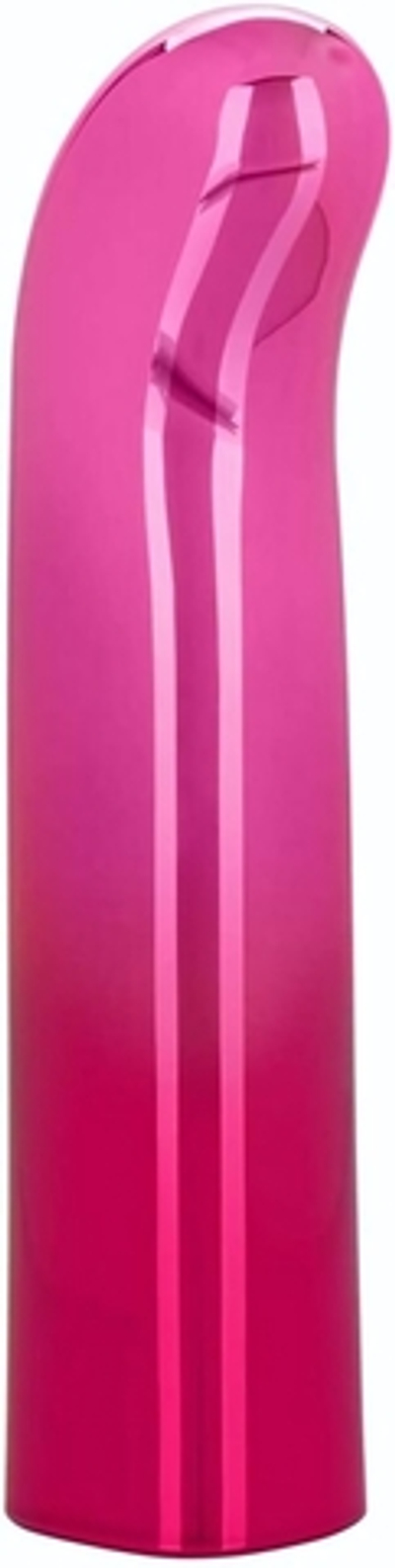 Розовый изогнутый мини-вибромассажер Glam G Vibe - 12 см. (Цвет: розовый)