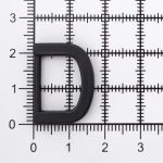 Полукольцо литое металл 15.0 мм (in), (внешн. 23х17 мм), черный матовый, MB2326, 6 шт