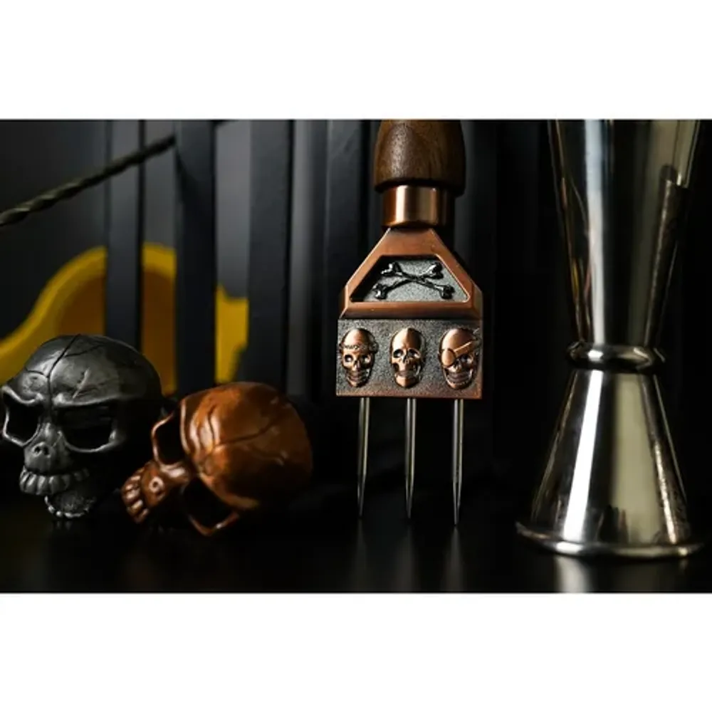 Нож шило для колки льда 18 см Череп Skull медь нерж. B'Guys P.L.- Barbossa