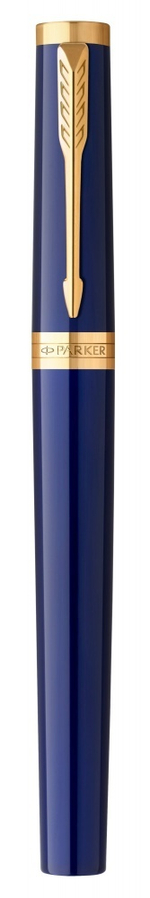 Перьевая ручка Parker "Ingenuity Blue GT" перо: F, цвет чернил: blue/black, в подарочной упаковке.