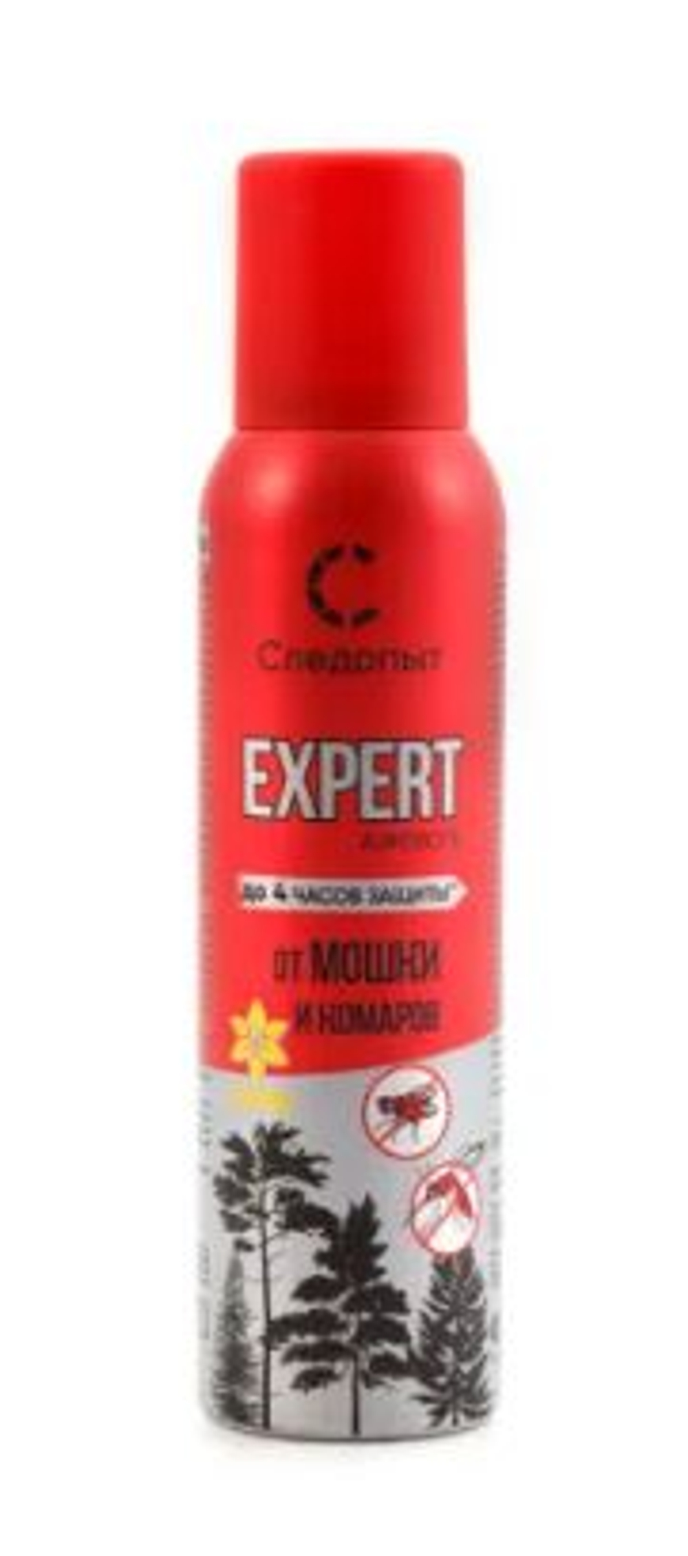 Репеллент СЛЕДОПЫТ EXPERT с ванилью, от мошек и комаров, аэрозоль, 150 мл/24/