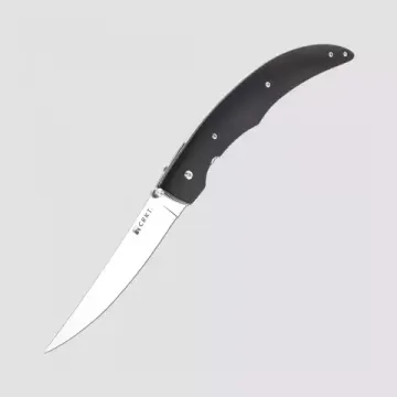 Нож рыбацк.филейн.скл.,"Kommer SURF'N TURF"ст.5Cr13MoV, 55-57 HRC, рук.изугнут.черн.микарта,клипса