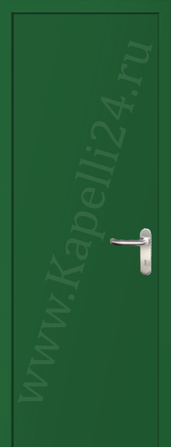 Дверь влагостойкая пластиковая KAPELLI multicolor ДГ RAL 6001 Изумрудно-зеленый + коробка