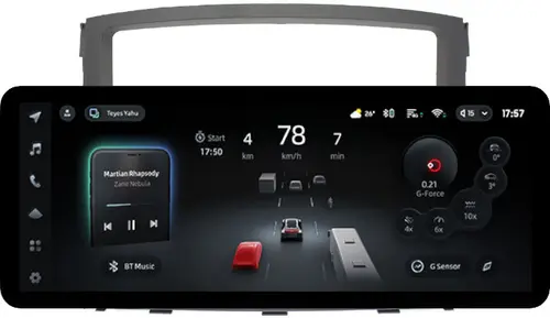 Магнитола для Mitsubishi Pajero 4 2006-2011 (Rockford, без штатной навигации) - Teyes CC4PRO монитор 12.3" 2K QLED + рамка 9, Android 13, Быстрейшая, Snapdragon 778G, ИИ, CarPlay, DSP, 4G SIM-слот