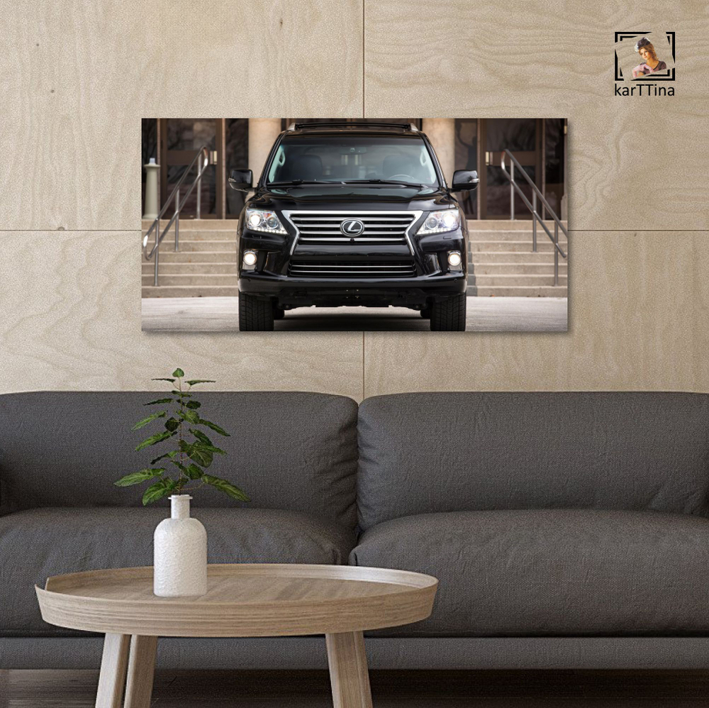 Картина на стену "Lexus LX" 80х40 см