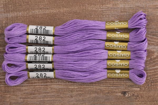 Мулине Lecien Cosmo, цв. 0282 / 6 мот. по 8 метров, в 6 сложений
