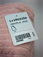 Полотенце банное IKEA VAGSJON светло-розовое махровое 100x150 см (из Финляндии)