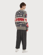 CHARLES JEFFREY LOVERBOY ДЖЕМПЕР С ЛОГОТИПОМ GREYSCALE