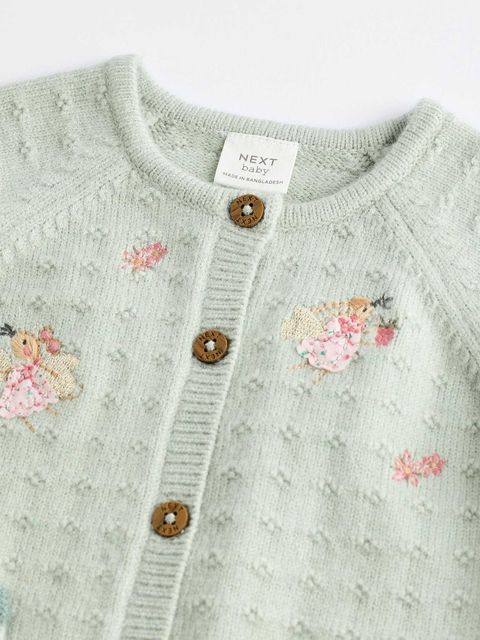 Вязаный кардиган для малышей Next K82-416, Мятный