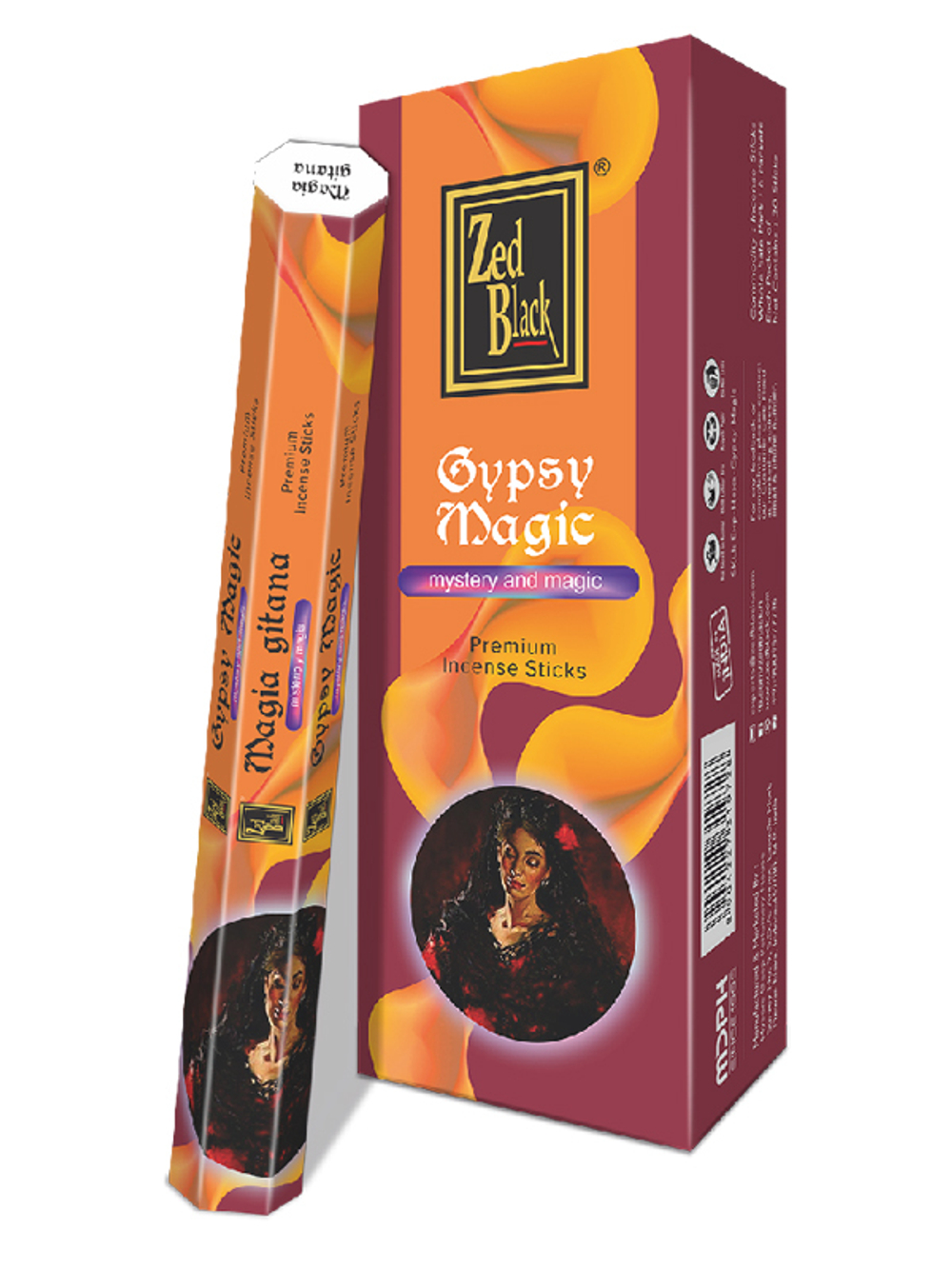 Zed Black Spanish Series Gypsy Magic шестигранник Благовоние Магия Цыганки