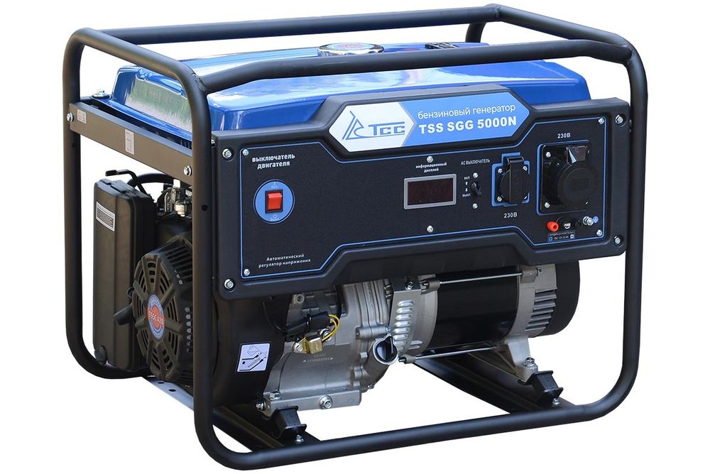Бензогенератор TSS SGG 5000N - [5 кВт / 21.7 А] руч. старт
